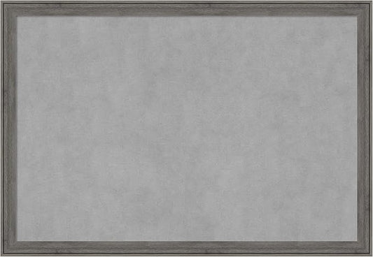 Amanti Art Grey Framed Magnetic Board 27x39 Large Vision Board by AmantiArt
