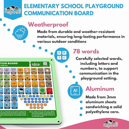 Weather-Proof Aluminum School Playground Communication Board - Image 6