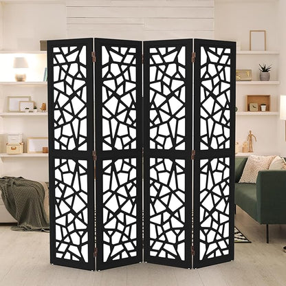 VINGLI 70'' H Room Divider, Non-Woven Fabric Privacy Screen, Indoor Partition - Image 8