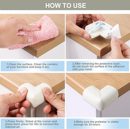 8 Pack Soft Sponge Table Corners, Corner Protector Baby, Baby Proofing Corner - Image 7