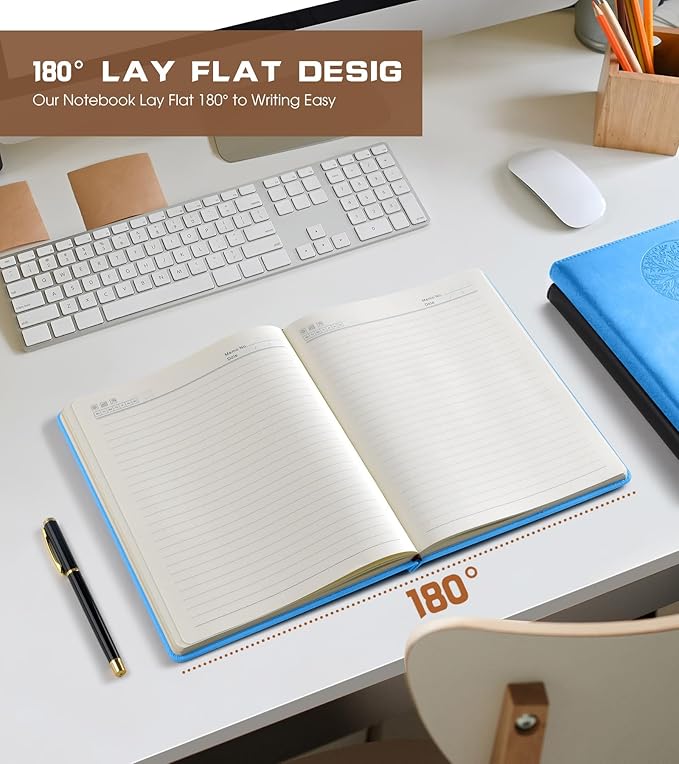 Biuwory Lined Journal Notebook for Women Men, 256 Pages B5 Large Hardcover - Image 6