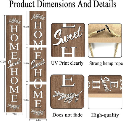 Farmhouse Wooden Welcome Sign Stand - Image 3
