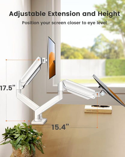 ErGear Dual Monitor Stand up to 32 inches Screen, Load-Bearing Max 22 lbs Each - Image 5