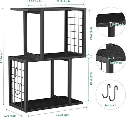 Vfelf Bookshelf Desk Organizer，3-Tier Shelf - Image 3