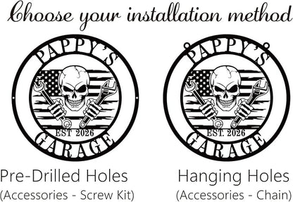 Personalized Garage Metal Sign - Image 2