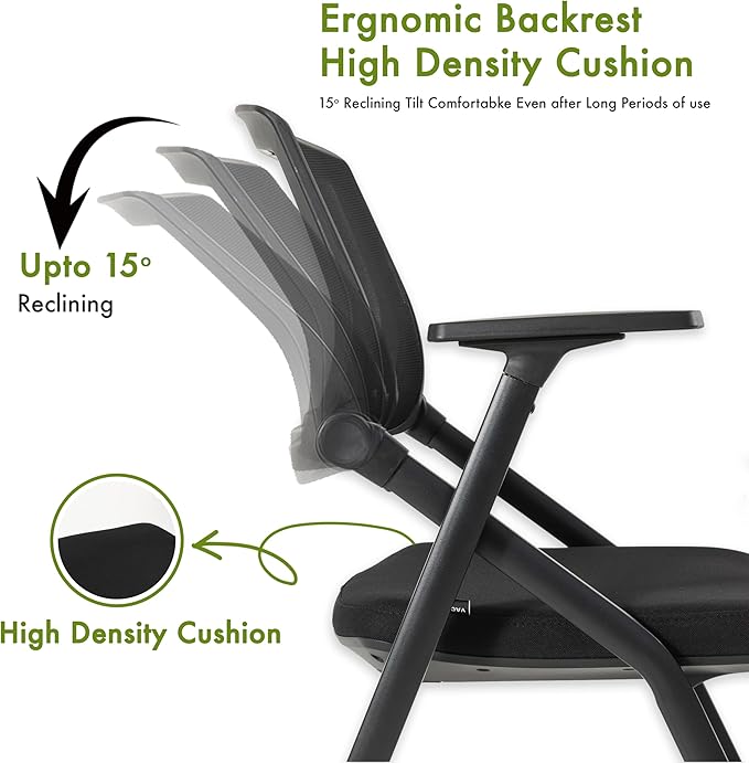 VACYOVKE 40 Pack Folding Chair Portable Nesting Commercial Seat - Image 5