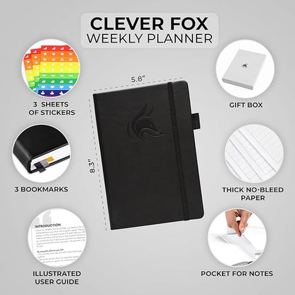 Clever Fox Planner – Undated Weekly & Monthly Planner - Image 2