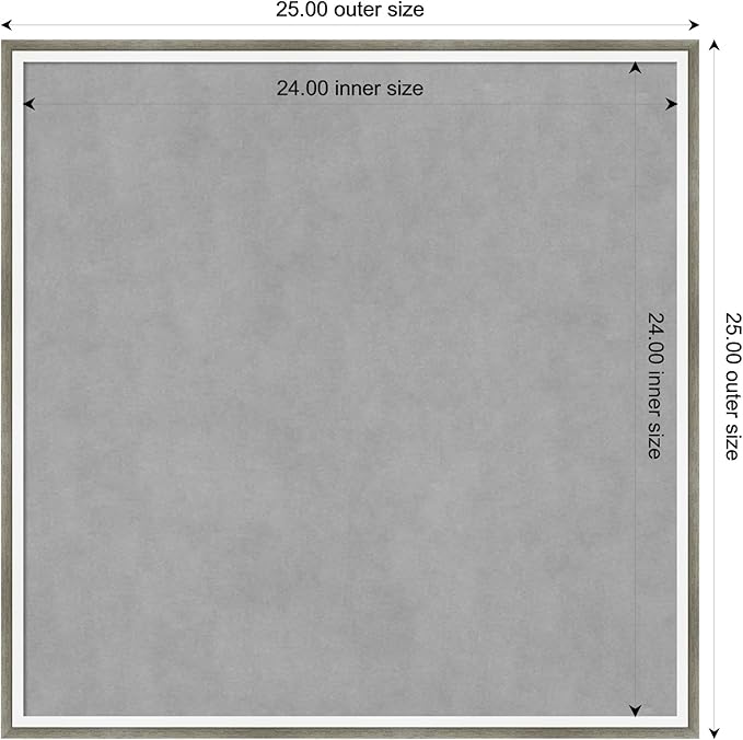 Amanti Art Silver Framed Magnetic Board 25x25 Medium Vision Board - Image 3