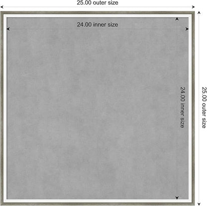 Amanti Art Silver Framed Magnetic Board 25x25 Medium Vision Board - Image 3