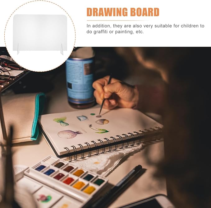 Generic 5Pcs Acrylic Writing Boards 20X30Cm Desktop Message Whiteboards - Image 5