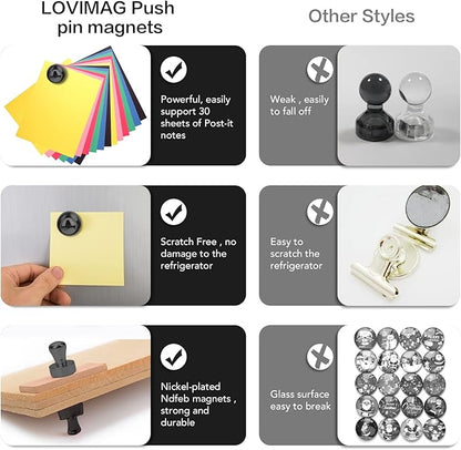 LOVIMAG Fridge Magnets 20Pcs Refrigerator Whiteboard Small Strong Magnet - Image 5
