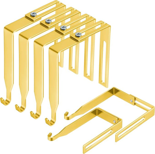 Amylove 4 Pcs Adjustable Cubicle Hanger Universal Partition Metal Cubicle Hooks by Amylove