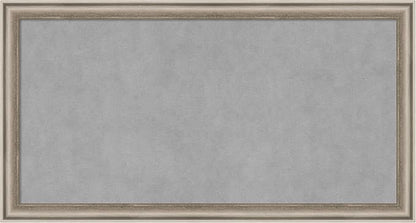 Amanti Art Silver Framed Magnetic Board 14x26 Small Vision Board by AmantiArt