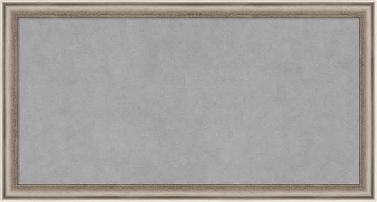 Amanti Art Silver Framed Magnetic Board 14x26 Small Vision Board by AmantiArt