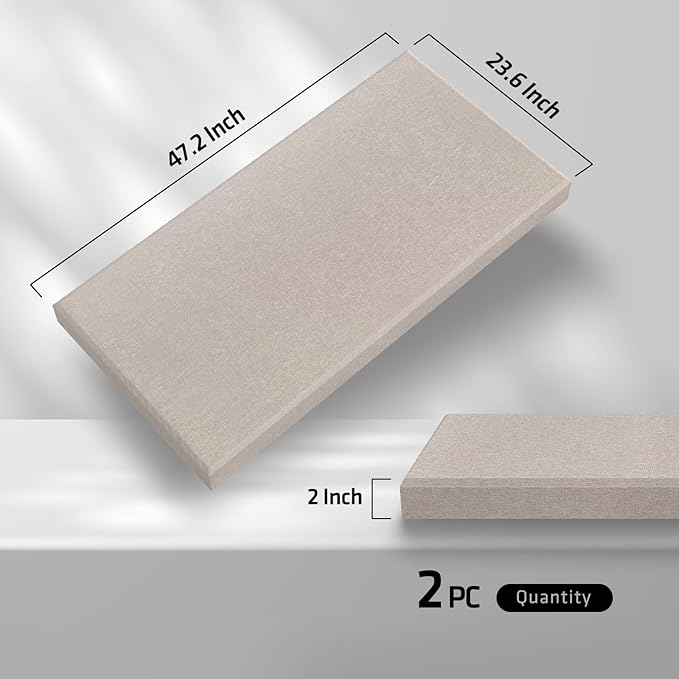 2” Thick Acoustic Panels with Hanging Hardware - Image 3