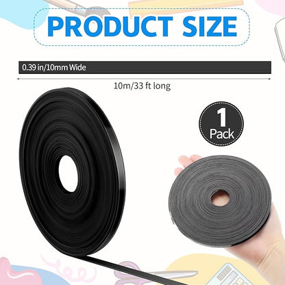 AmazingSpark Magnetic Tape Roll Thin Strips, 0.39 Inch x 33 Feet Magnetic Board - Image 2
