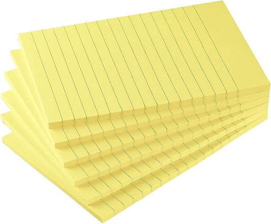 Early Buy 6 Pads Lined Sticky Notes by EarlyBuy
