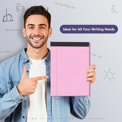 3 Pack Legal Pads 8.5 x 11 College Ruled Colored Note Pads 8.5" x 11" Lined - Image 5