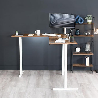 VIVO Electric Corner 75 x 63 inch L-Shaped Standing Desk, Memory Height - Image 7
