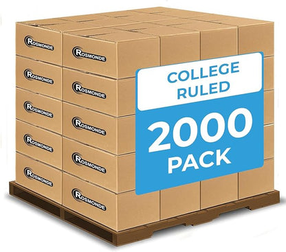 Rosmonde 2000 Pack Composition Notebook Bulk, College Ruled, Full Pallet of - Image 9