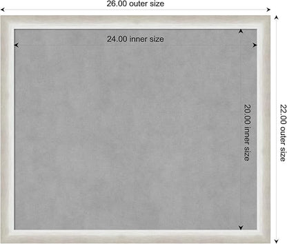 Amanti Art Silver Framed Magnetic Board 22x26 Medium Vision Board - Image 4