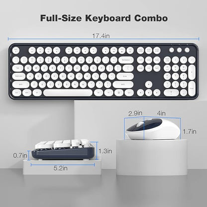 MOFII Wireless Keyboard and Mouse Combo, Computer Full Size 2.4G Plug and Play - Image 7