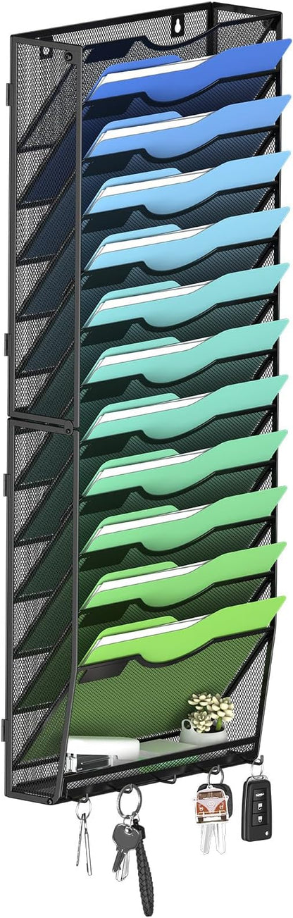 Kuntine.B Wall File Organizer Office Hanging Magazine Holder Wall File Organizer by KuntineB