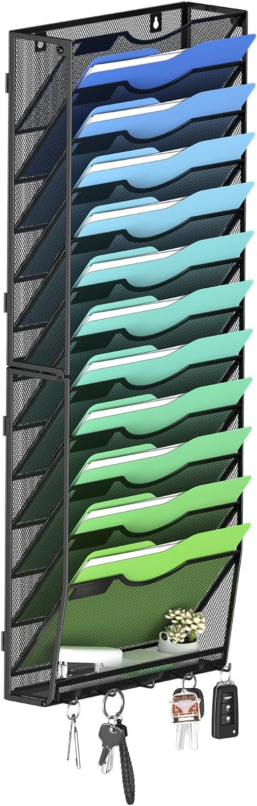 Kuntine.B Wall File Organizer Office Hanging Magazine Holder Wall File Organizer by KuntineB