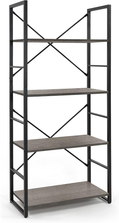 CAPHAUS 4 Tier Bookshelf, 24 Inch Width Free Standing Shelf, Bookcase Shelf - Image 8