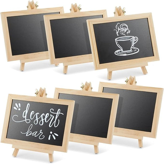 Juvale Wood-Framed Mini Chalkboard Signs by Juvale