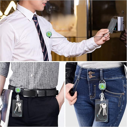 Frog Lanyards for Id Badges, Cute Badge Reel Heavy Duty - Image 3