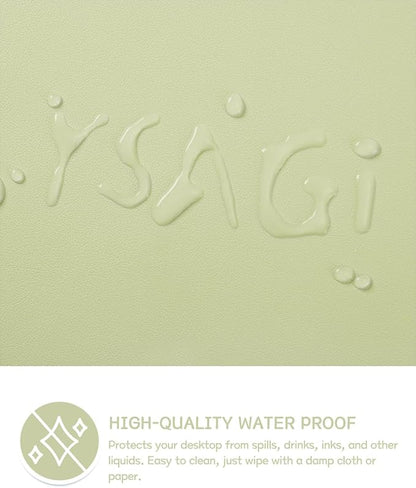 YSAGi Non-Slip Leather Desk Pad L Size, Waterproof Laptop Computer Desk - Image 3