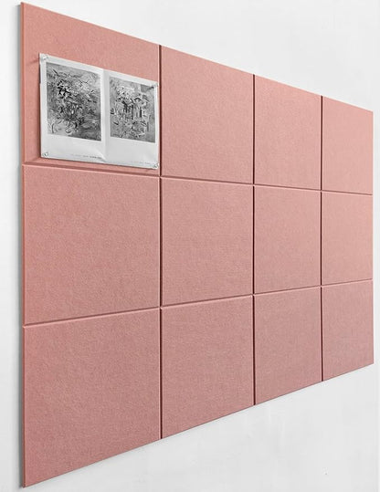 DECORITA Felt Wall Tiles | Large Cork Board Alternative | Aesthetic Felt by DesignerManufacturerofInnovativeBulletinBoardSolutionsforHomeOffice