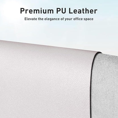 Aothia Faux Leather Desk Mat – Large Mouse Pad, Non-Slip PU Leather Blotter - Image 2