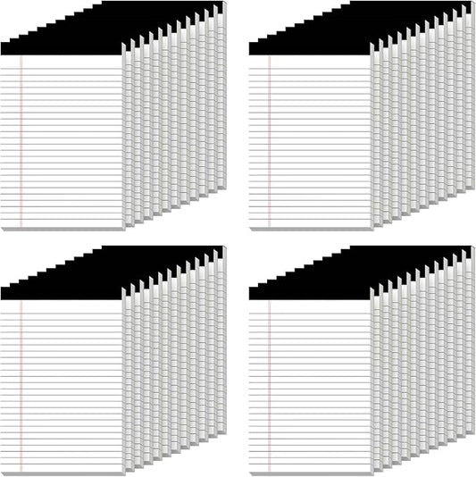 Nichela 5" x 8" Note Pads 48 Pack of Legal Pads 30 Sheets Notepad College Ruled by Nichela