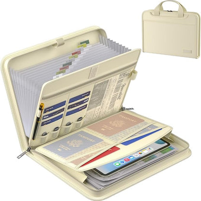 ENGPOW Accordion File Organizer, Fireproof Expanding File Folder by ENGPOW