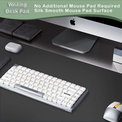‎Boutilon Leather Desk Pad Protector, Non-Slip Mouse Pad, Laptop Desk Pad - Image 5