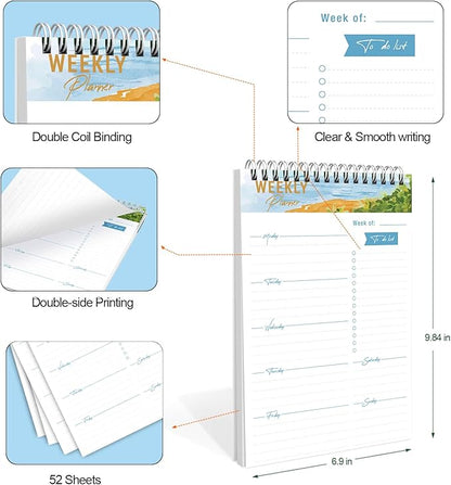 Weekly Planner Notebook, To Do List Notepad - Image 4