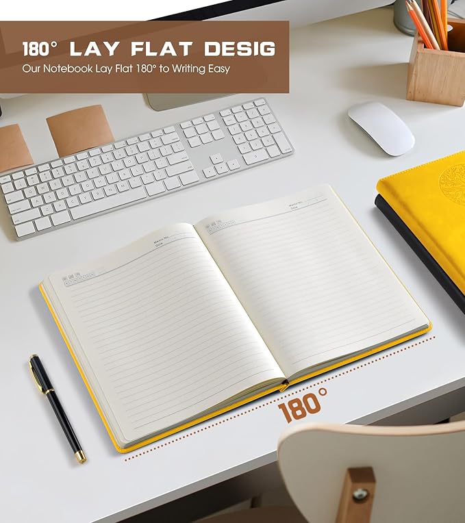 Biuwory Lined Journal Notebook for Women Men, 256 Pages B5 Large Hardcover - Image 6