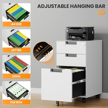 AFAIF 3 Drawer File Cabinet - Image 5