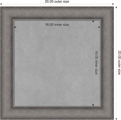 Amanti Art Grey Framed Magnetic Board 20x20 Small Vision Board - Image 3