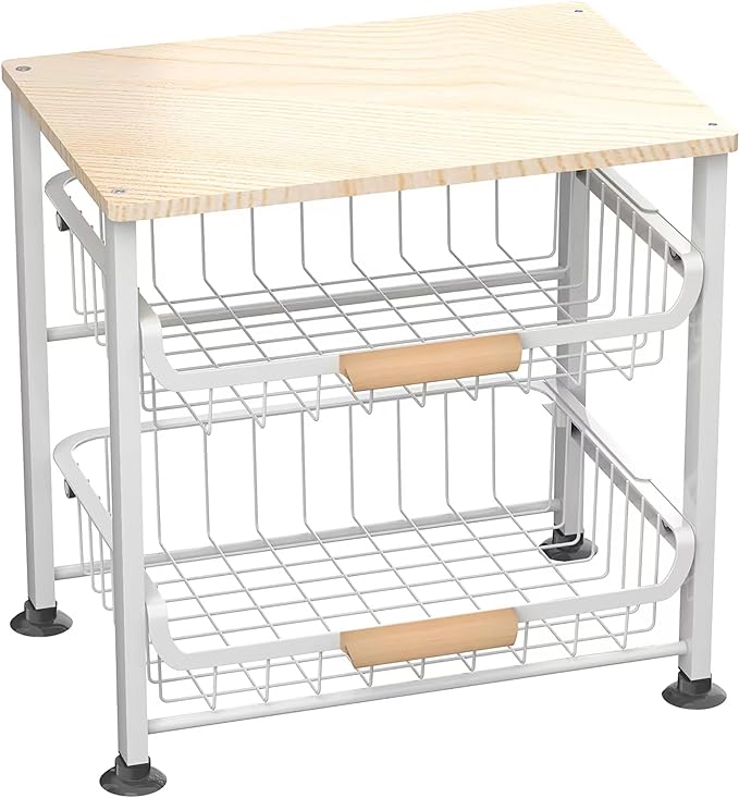 NiuYichee 3-Layer Kitchen Fruit Storage Basket Snack Rack, countertop Storage by NiuYichee