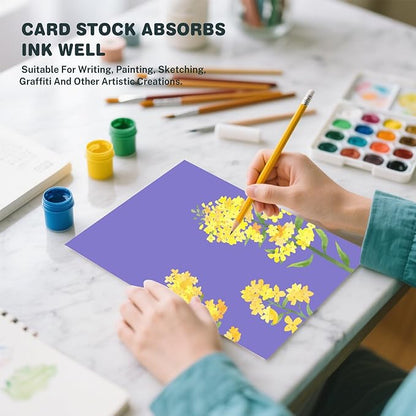 Cardstock 8.5 X 11, 40 Sheets, Dark purple Card Stock, 75lb/ 200gsm Copy Paper - Image 6