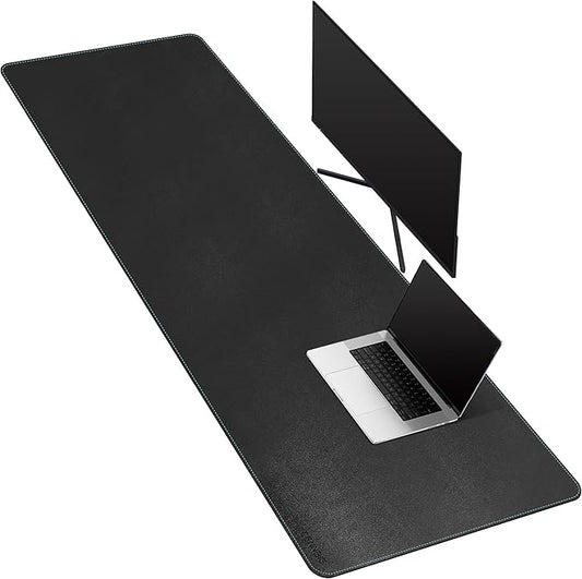 CENNBIE Leather Desk Mat Large, Extended Non-Slip Mouse Pad, Waterproof PU by CENNBIE