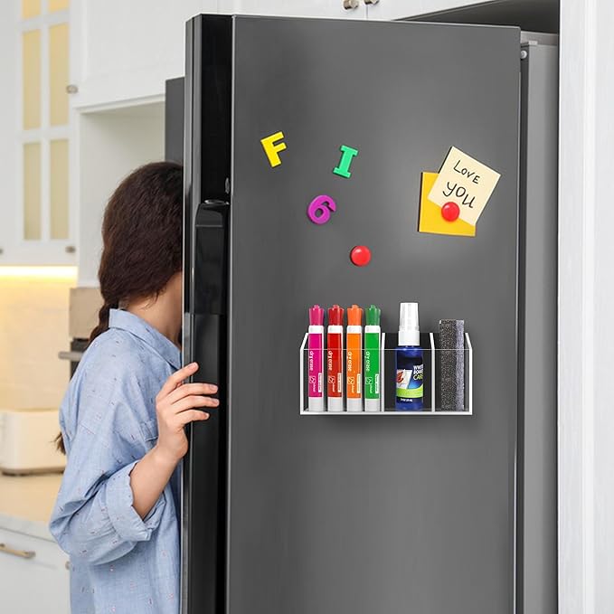 HBlife 2 Pack Magnetic Dry Erase Marker Holder - Image 7