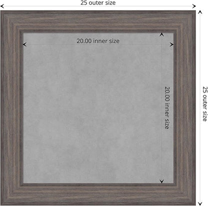 Amanti Art Grey Framed Magnetic Board 25x25 Medium Vision Board - Image 4