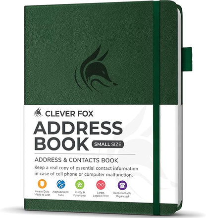 Clever Fox Address Book with alphabetic tabs by CleverFox
