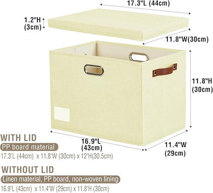 Roobyl 17" Large Collapsible Storage Bins - Image 3