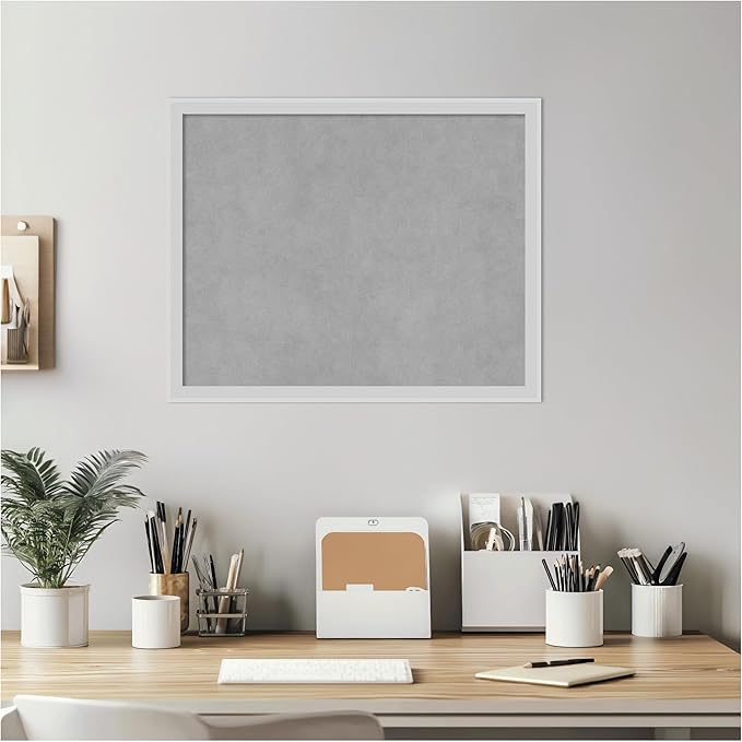Amanti Art Silver Framed Magnetic Board 17x21 Small Vision Board - Image 6