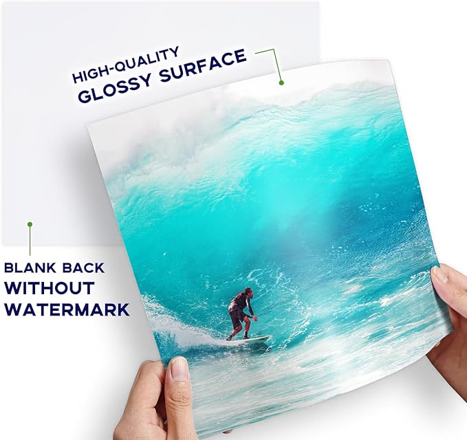 100 Sheets Glossy Photo Paper 8x10, Goefun 200GSM/54LB Inkjet Printer Paper - Image 4